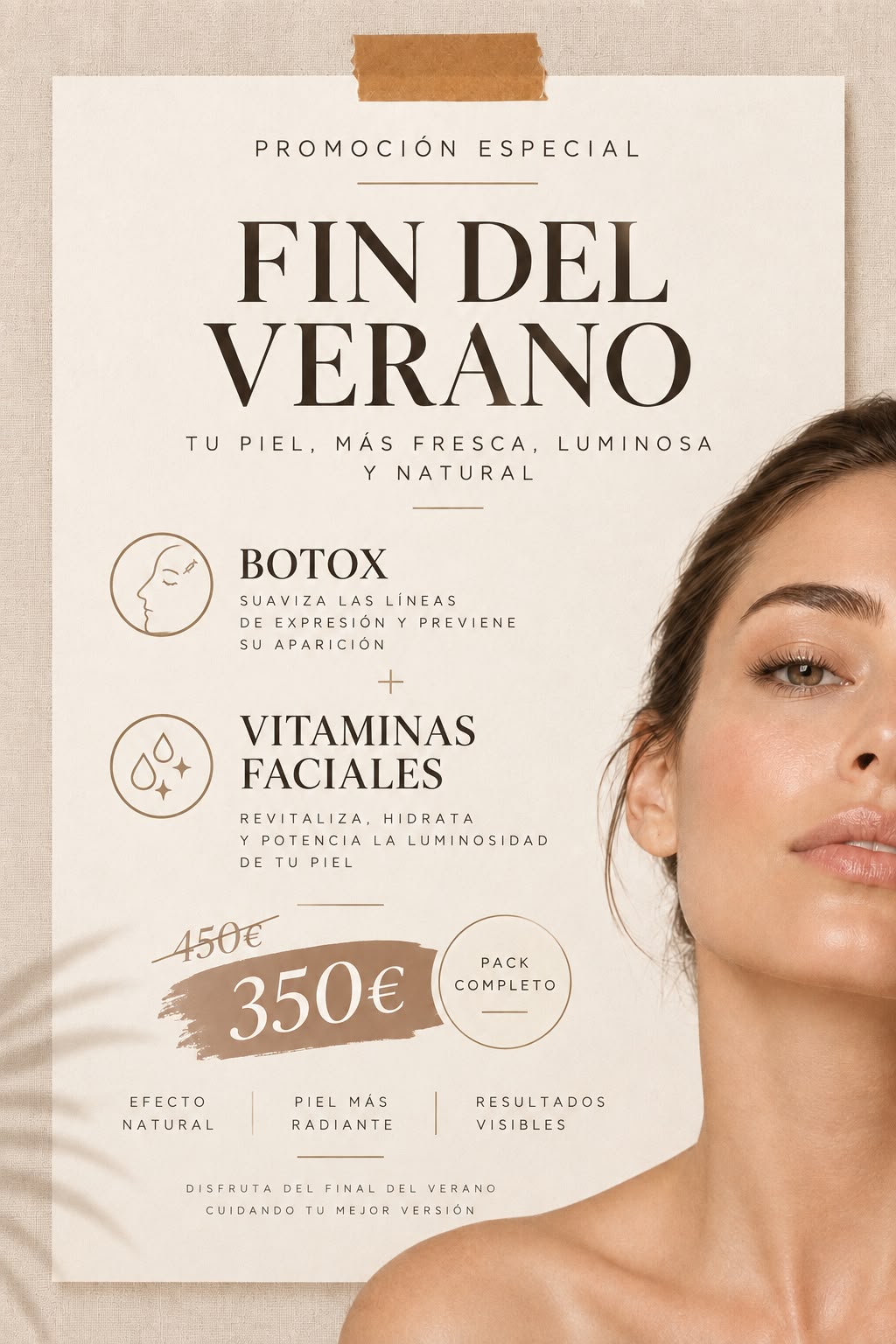 Fin del Verano Bótox y Vitaminas
