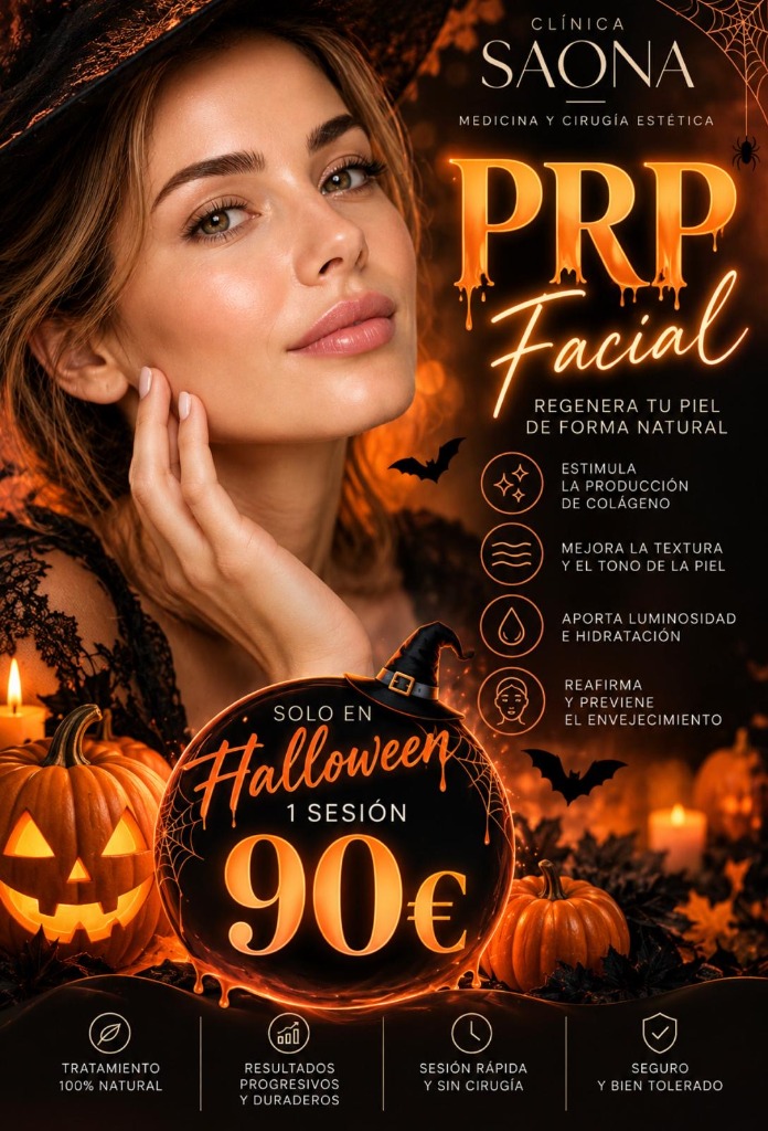 PRP Facial Especial Halloween Clínica Saona