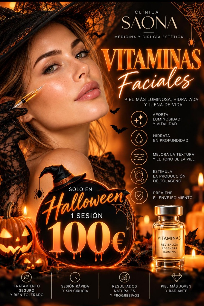 Vitaminas Faciales Especial Halloween Clínica Saona